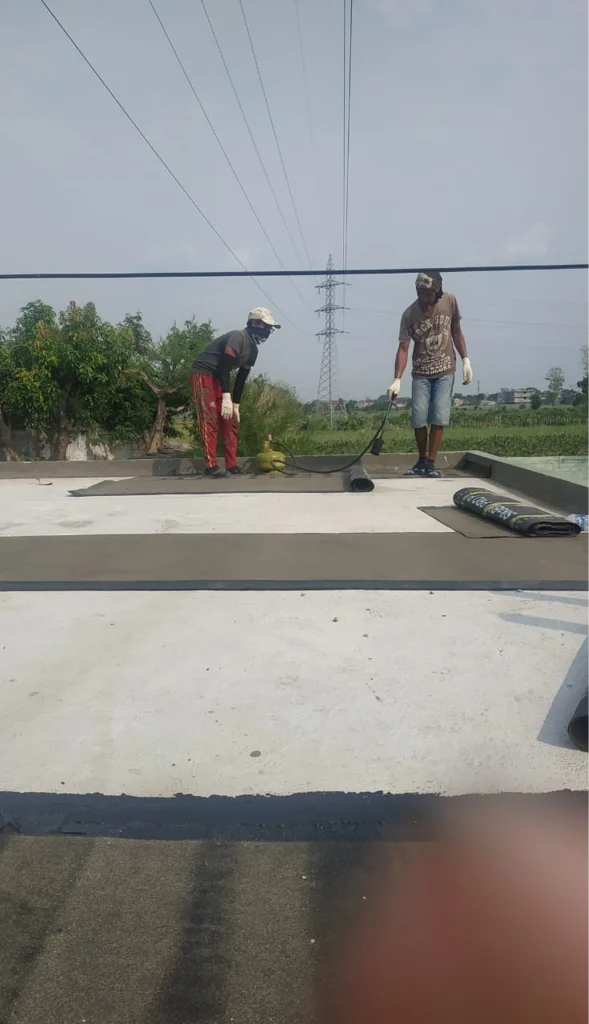 Contoh Pekerjaan Wateproofing Membrane Bakar