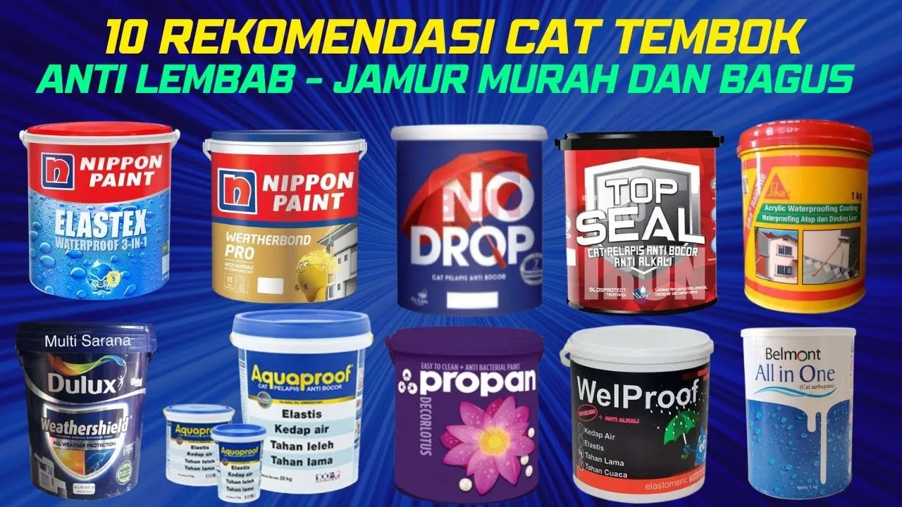10 merek Cat pelapis Anti Bocor