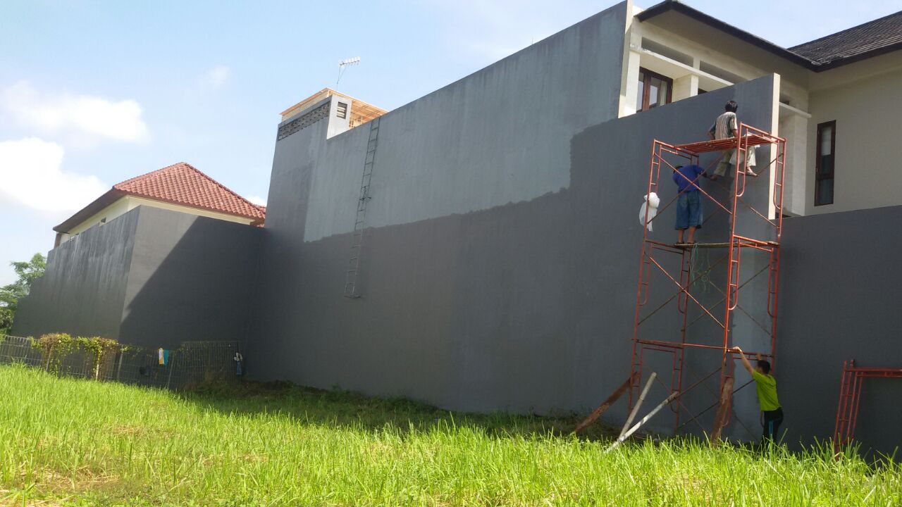 Waterproofing kebocoran dindin samping perumahan citraland surabaya