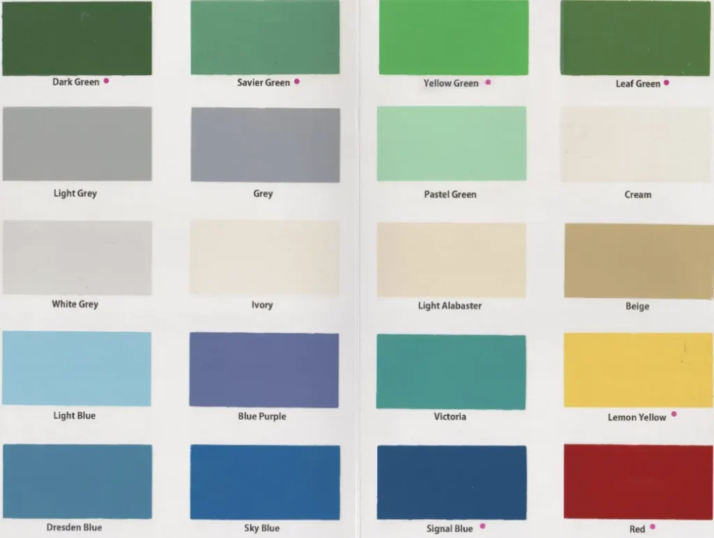 katatalog warna cat epoxy lantai