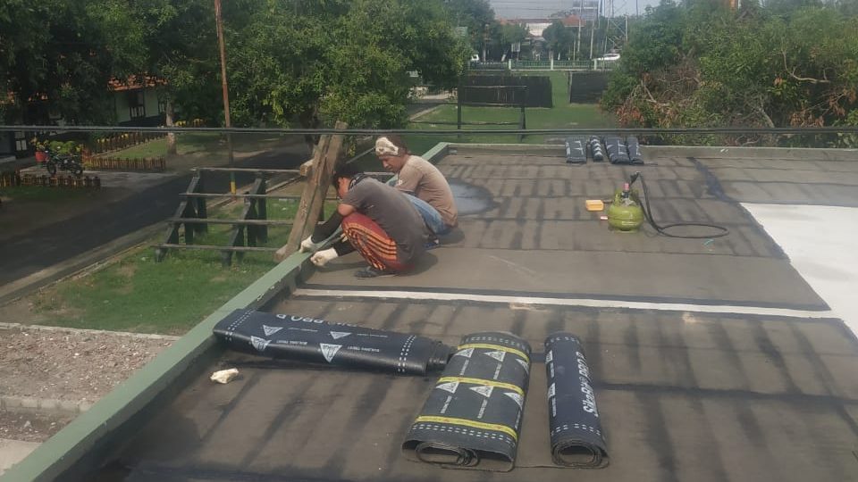Area kebocoran 2 Dak Rumah Beton atau rooftop