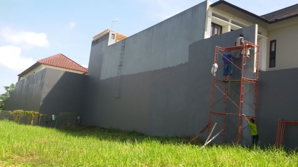 Waterproofing kebocoran dindin samping perumahan citraland surabaya