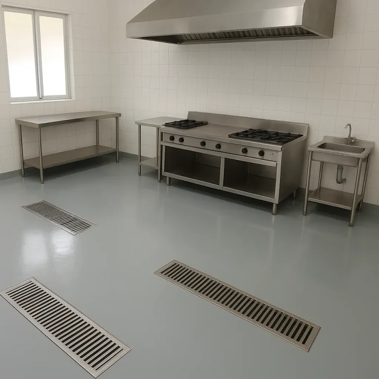 epoxy lantai di dapur mbg