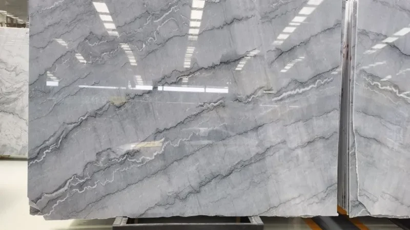Epoxy lantai Marmer Motif  Grey Soft
