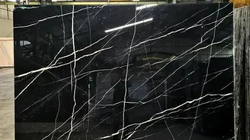 Epoxy Lantai Marmer Motif Black Nero